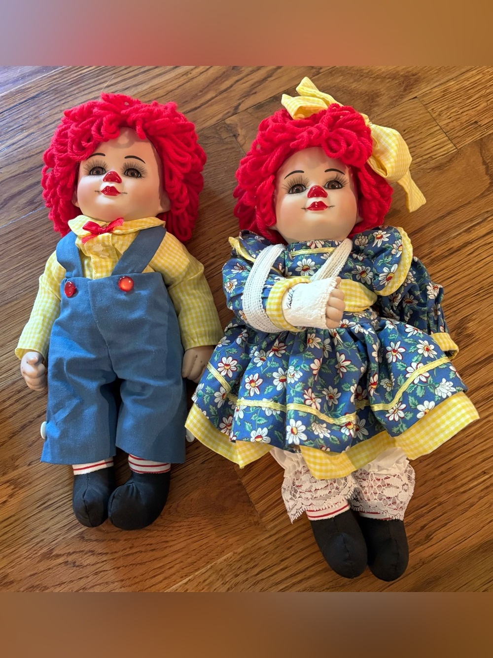 Marie Osmond "Miracle Rosie & Rags" Porcelain Dolls